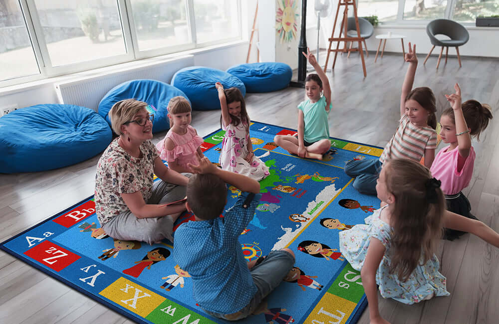 Building Literacy-Rich Learning Spaces: The Power of Educational Classroom Rugs