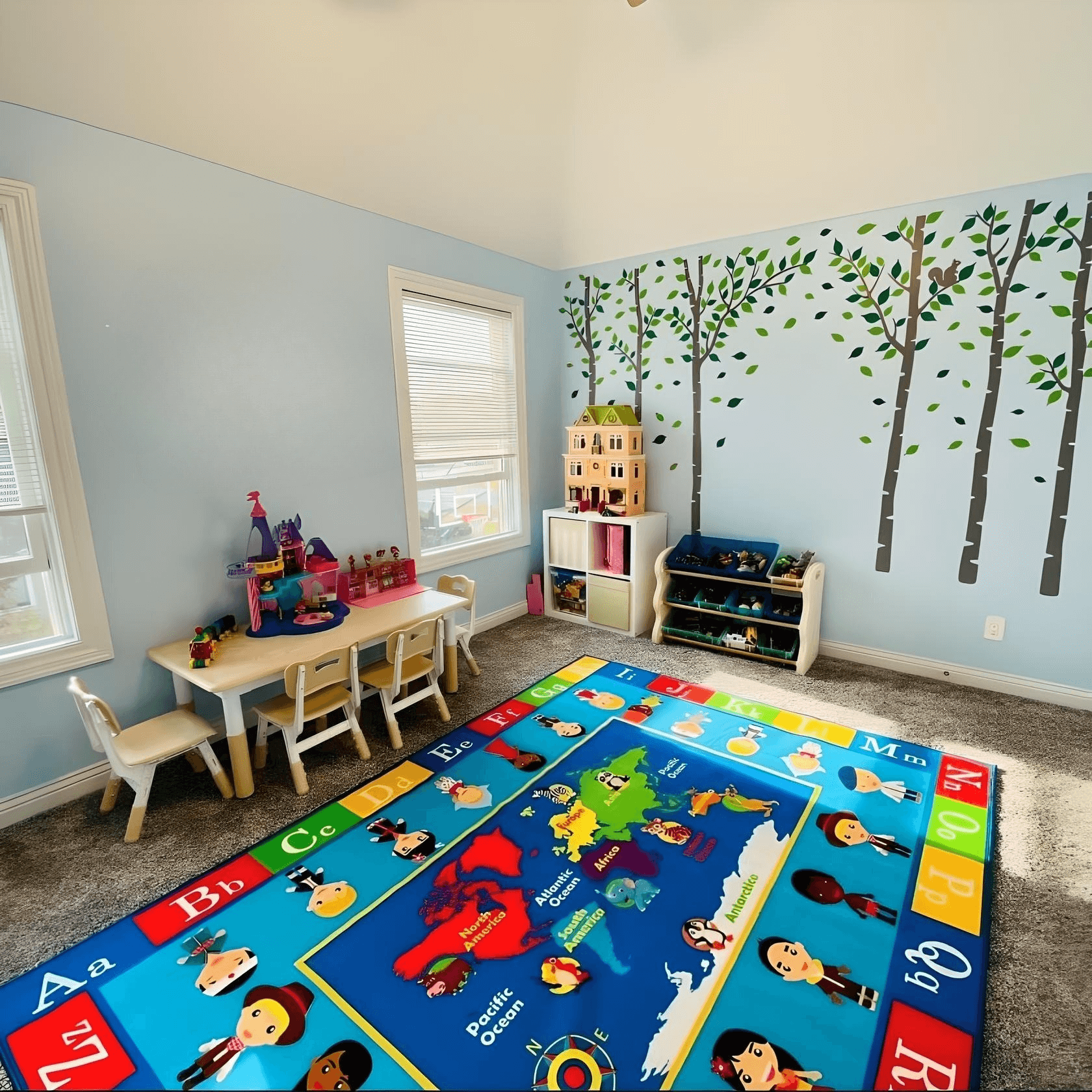 Choosing Kids' Rug Sizes: Based on Room Size, Furniture Arrangement