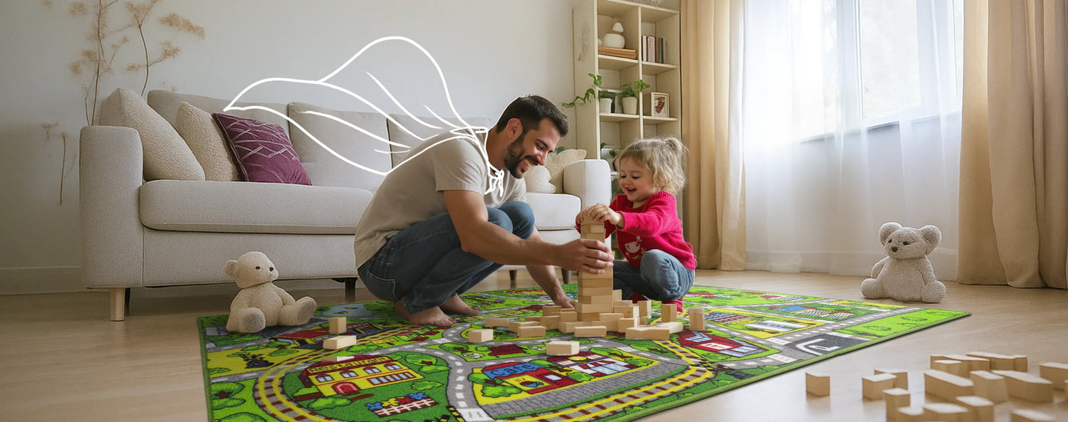 Transportation Themes in Children's Carpet Design