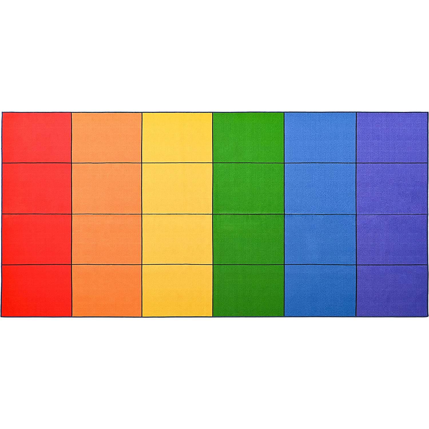 Booooom Jackson Classroom Carpets Elementary, Colorful Classroom Seating Rug for Nursery, School, Children's Classroom Area Rug Educational Carpet with Non-Slip Backing(Seats-24),13' x 7' 5" new