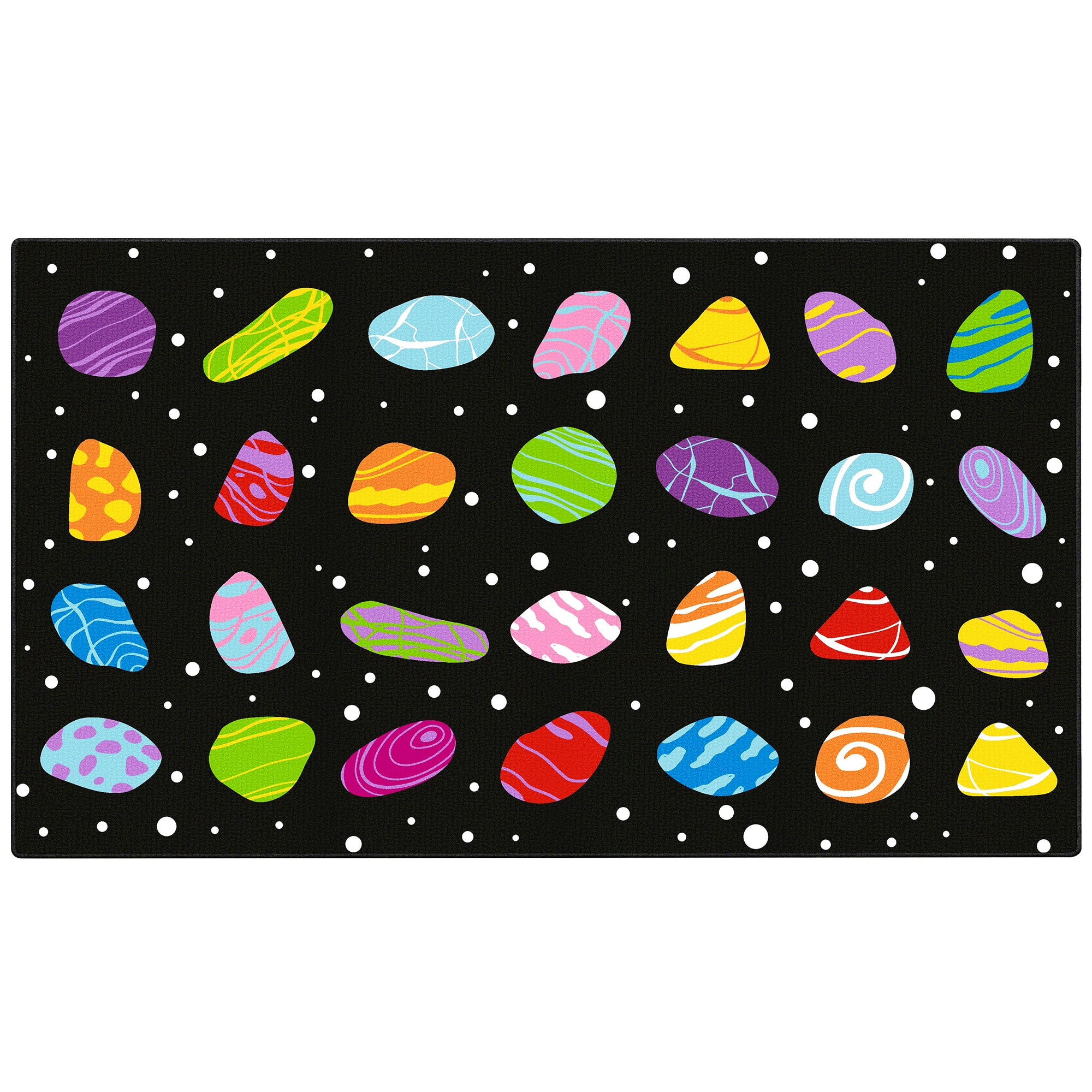 Colorful Pebble Classroom Rug
