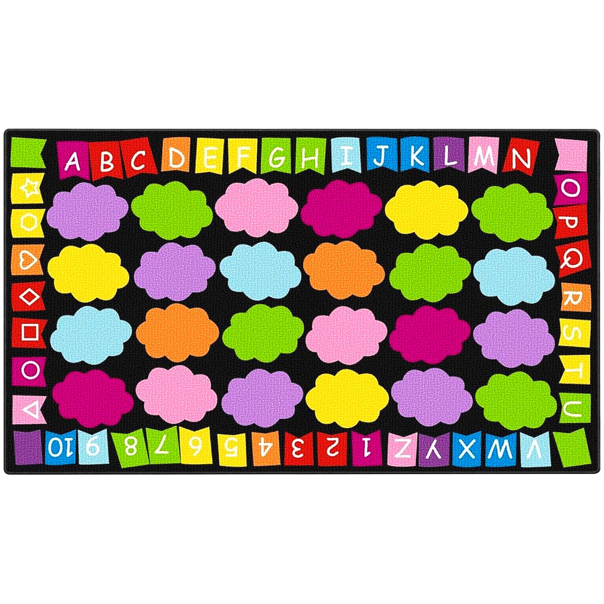 Cloud Alphabet Classroom Rug
