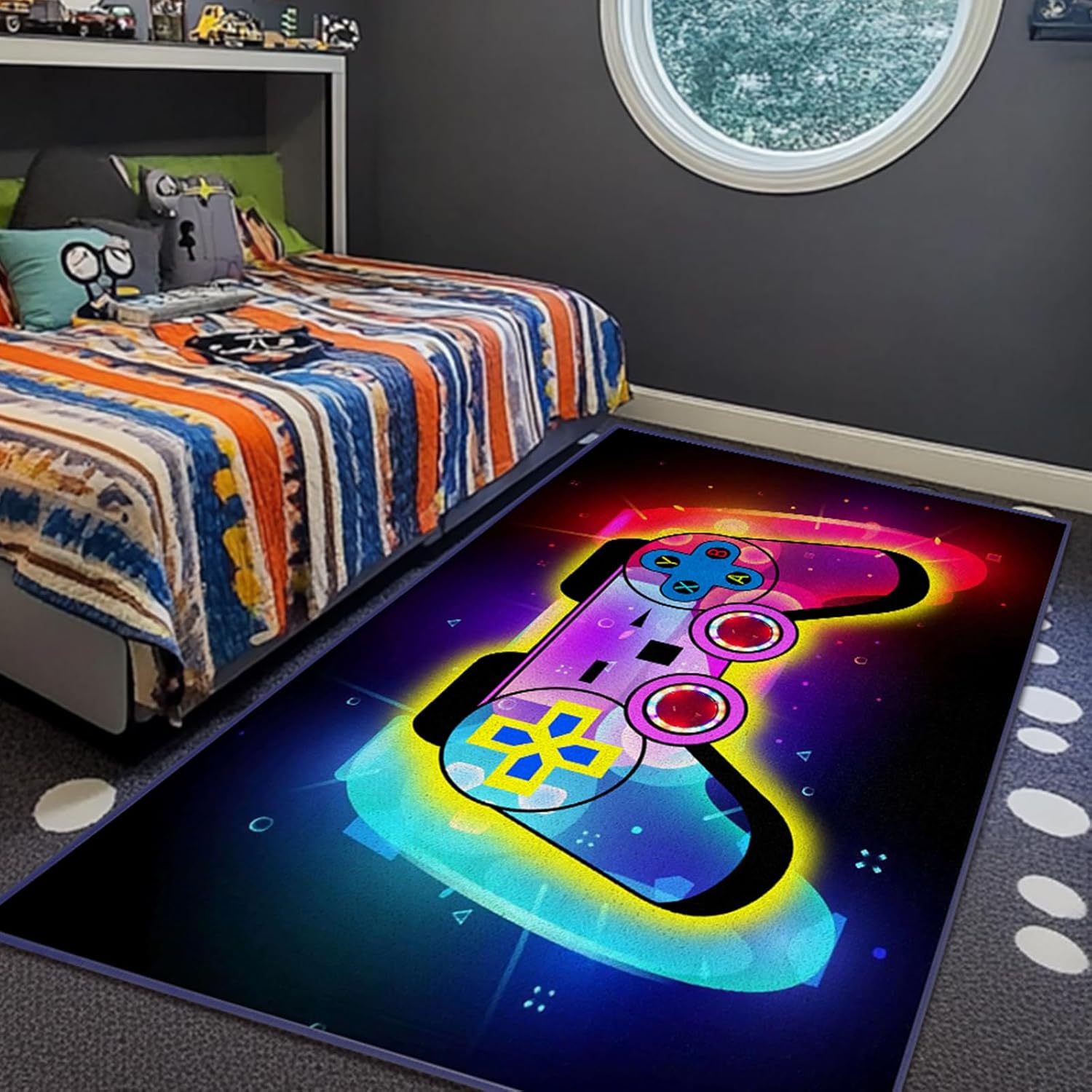 Game Controller Room Decor Kids Rug