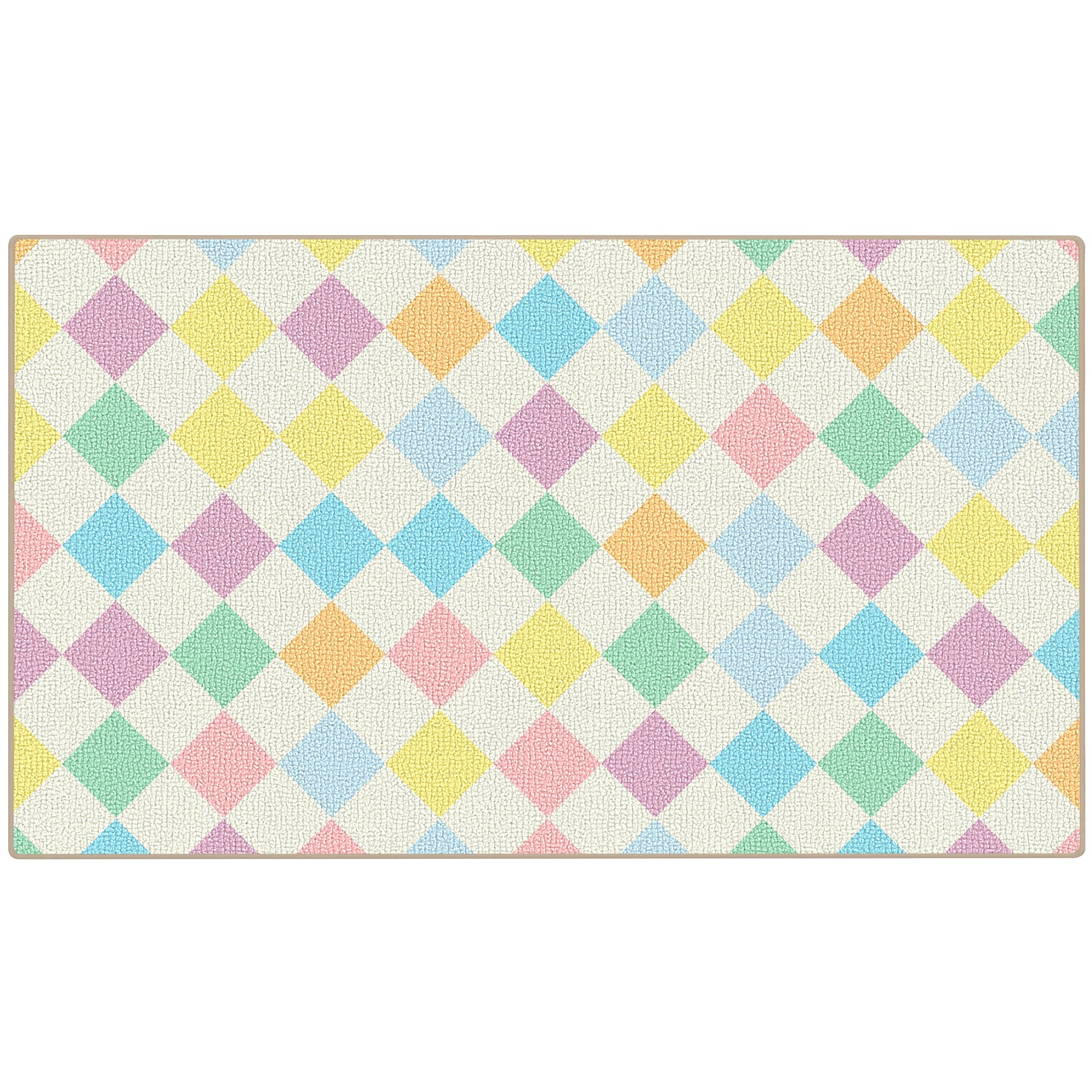 Pastel Diamond Classroom Rug