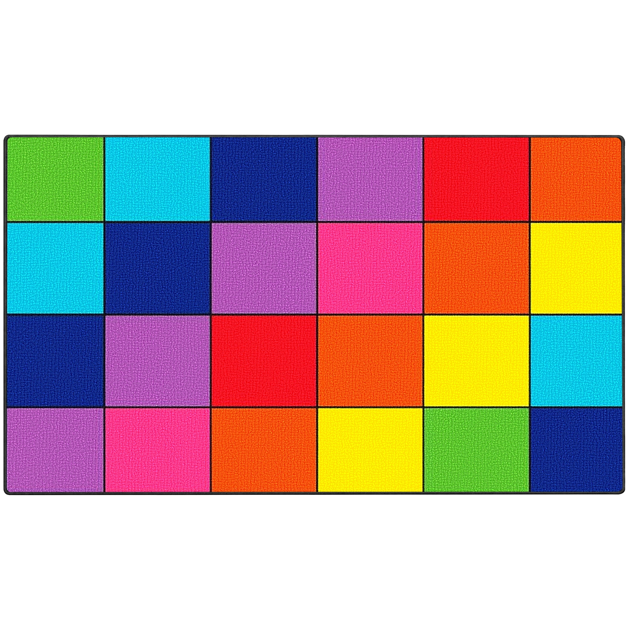 Color Block Classroom Rug