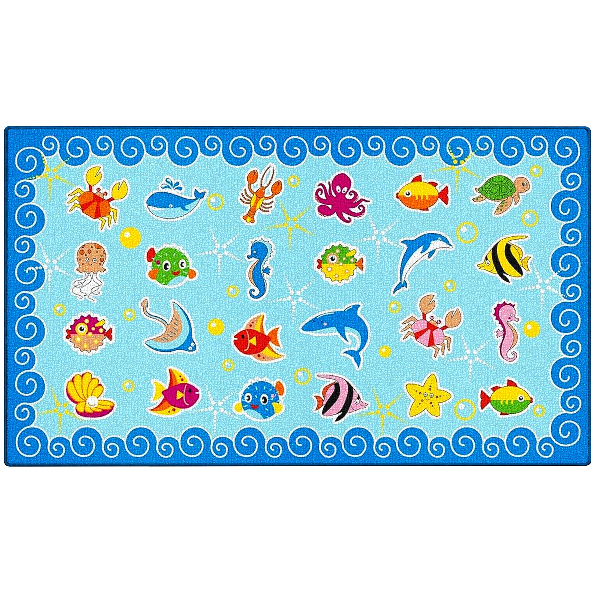 Ocean Animals Classroom Rug