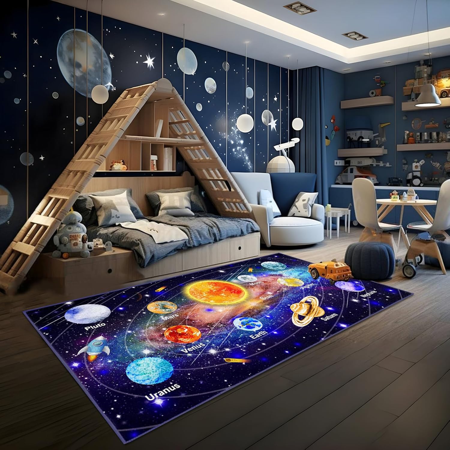 Space Series 3D Planet Kids Play Mat