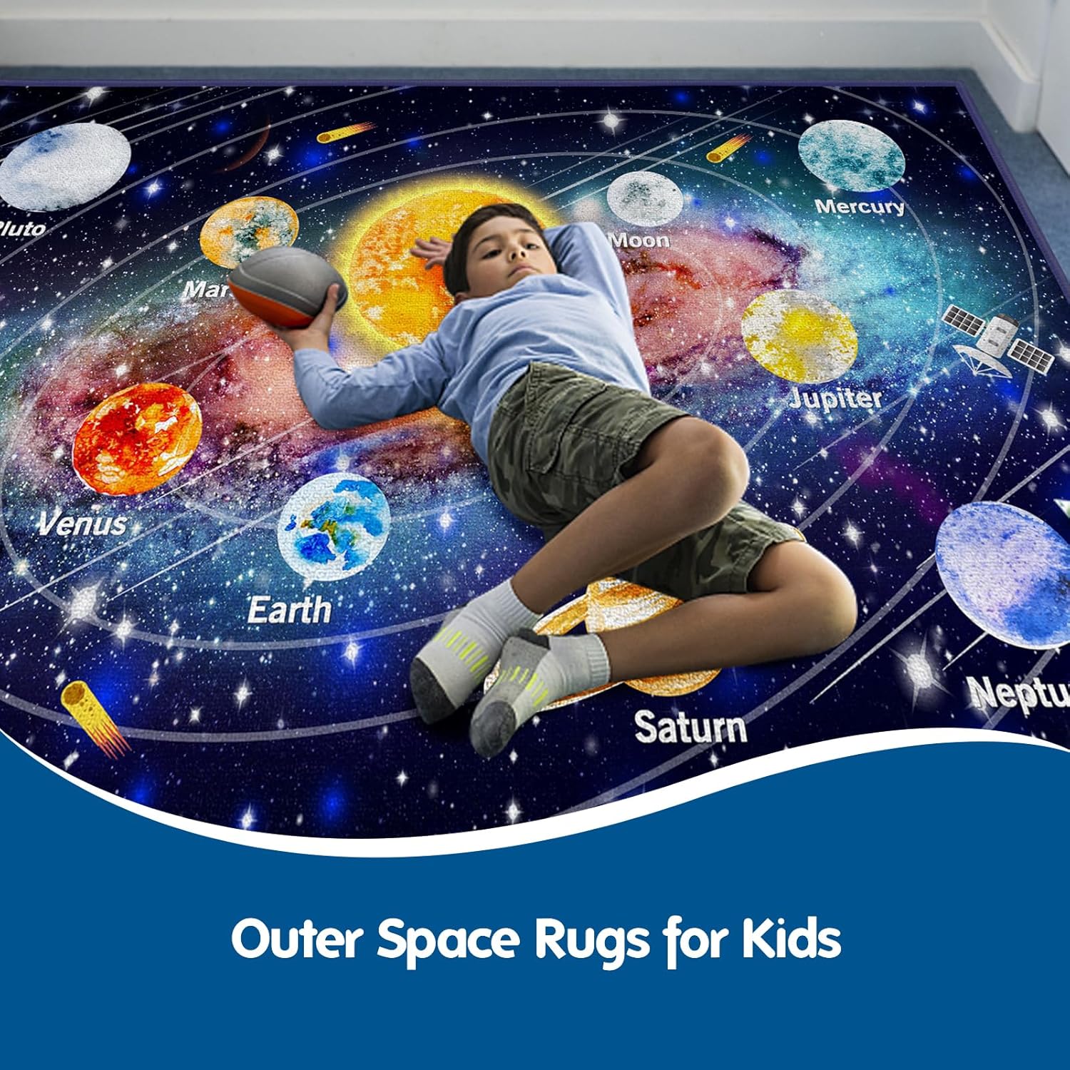 Space Series 3D Planet Kids Play Mat
