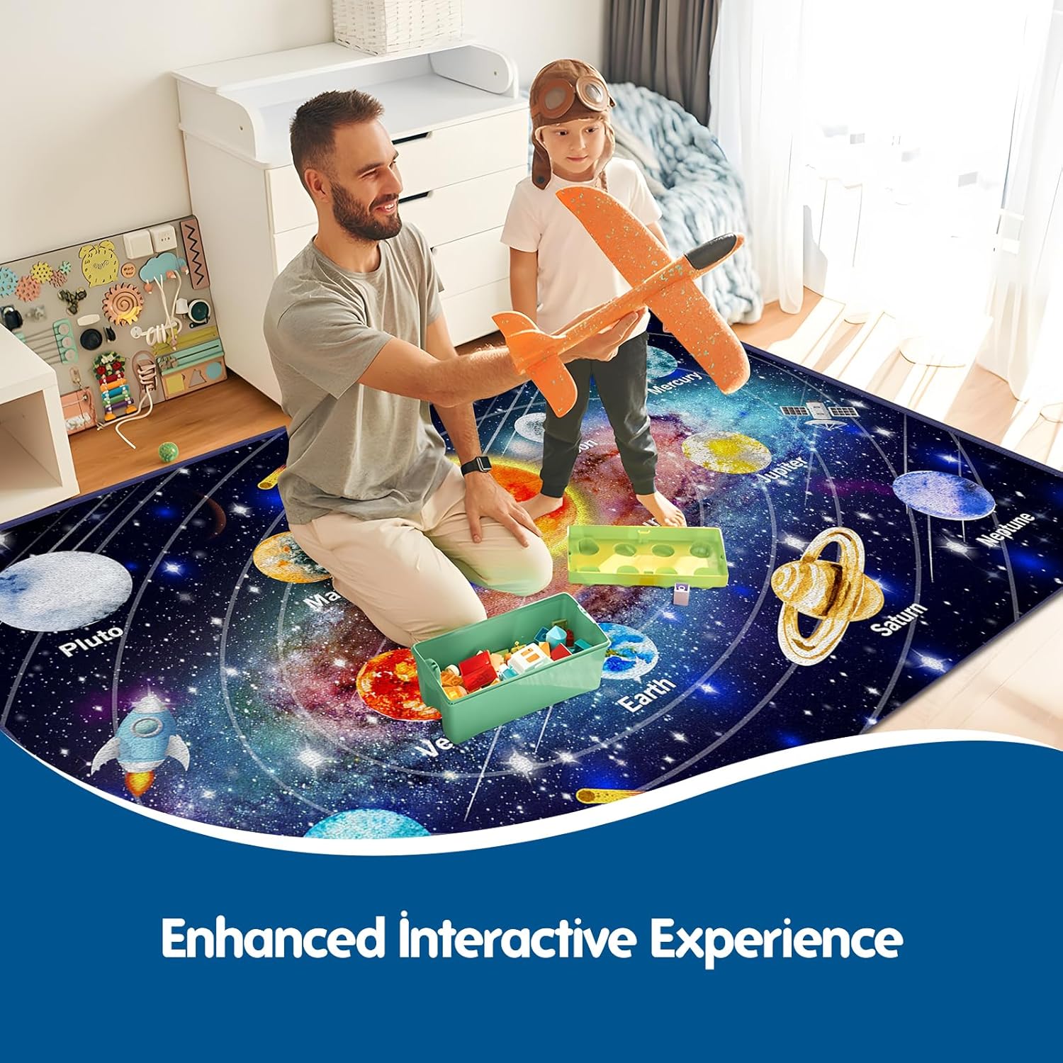 Space Series 3D Planet Kids Play Mat