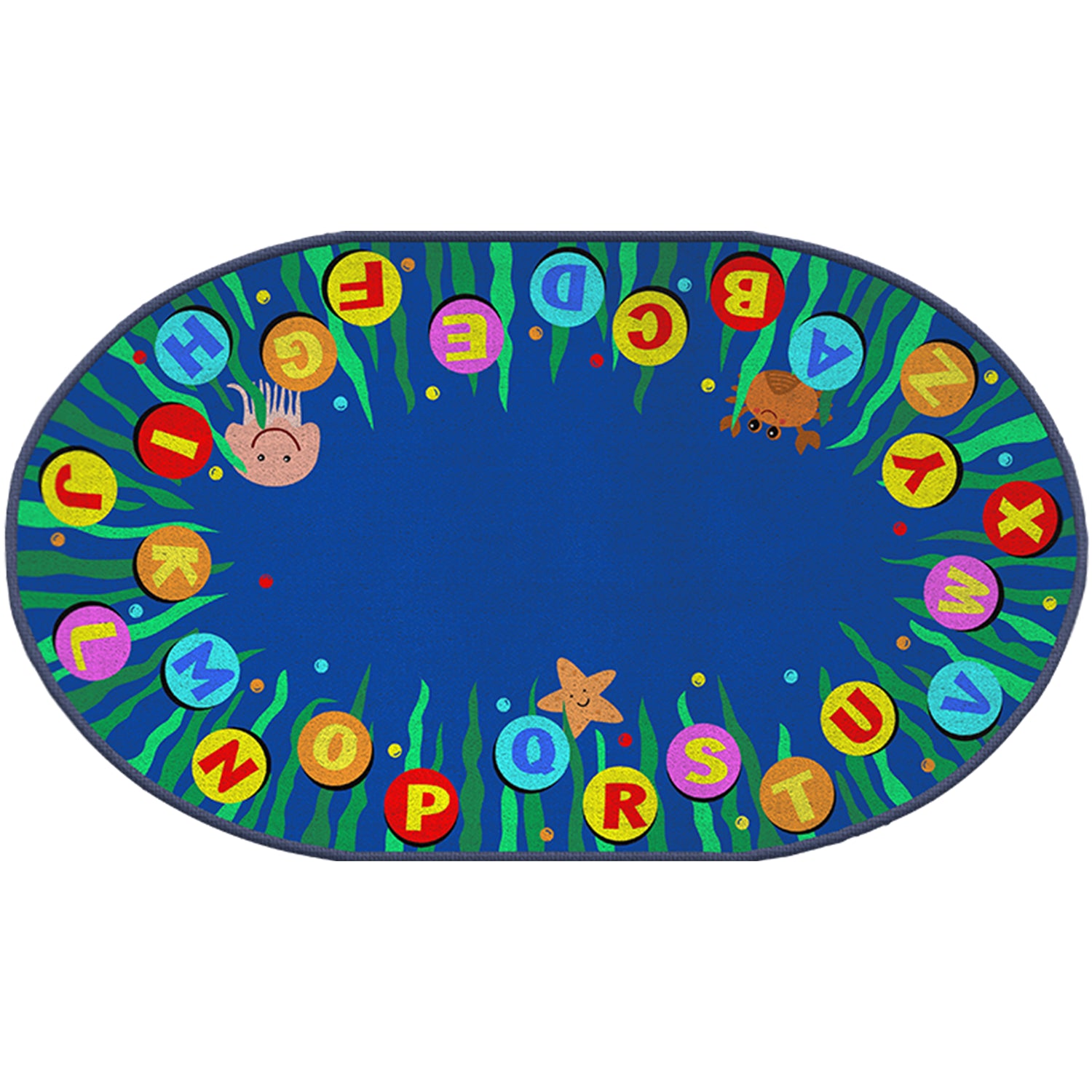 Ocean Alphabet Educational Classroom Rug By Booooom Jackson