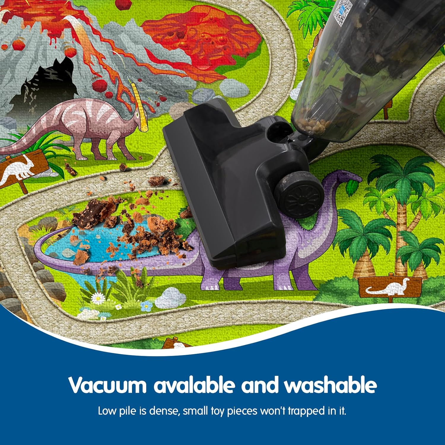 Dinosaur Dino Safari Road Map Explorer Kids Rug