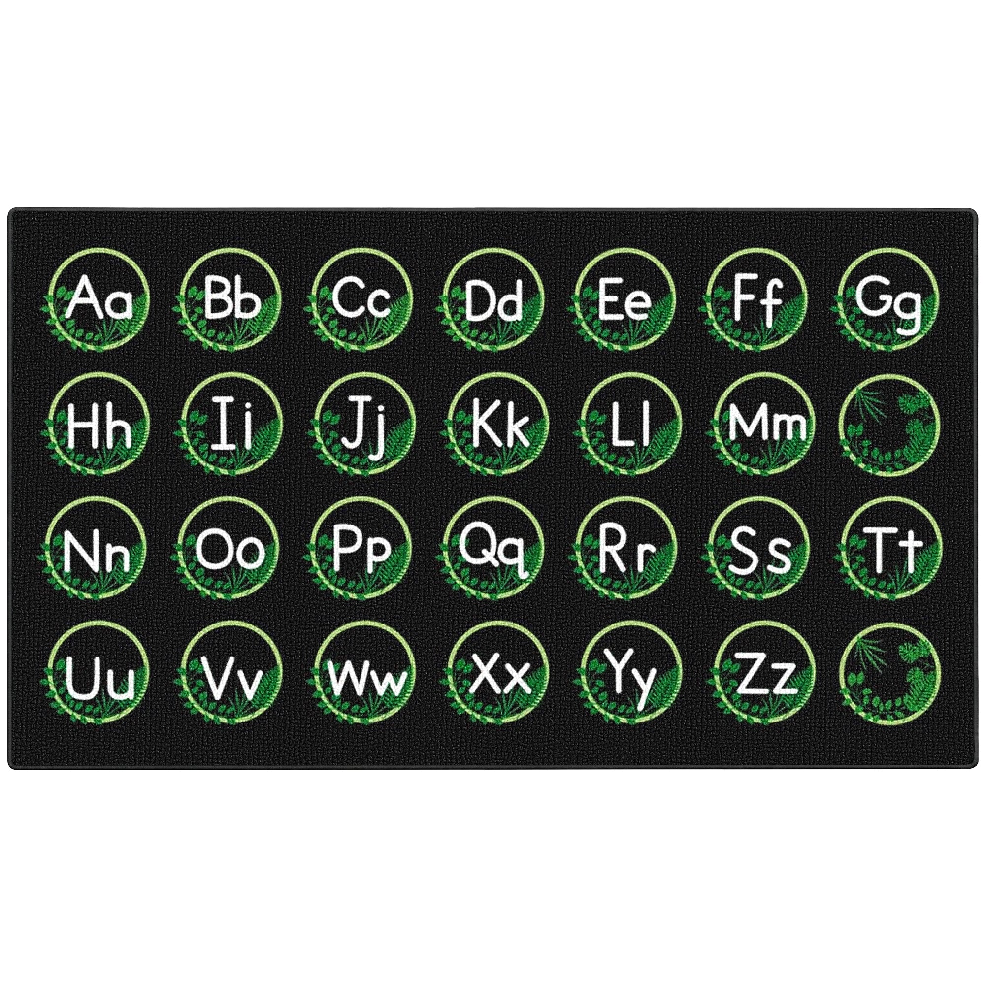 Leaf Alphabet Classroom Rug