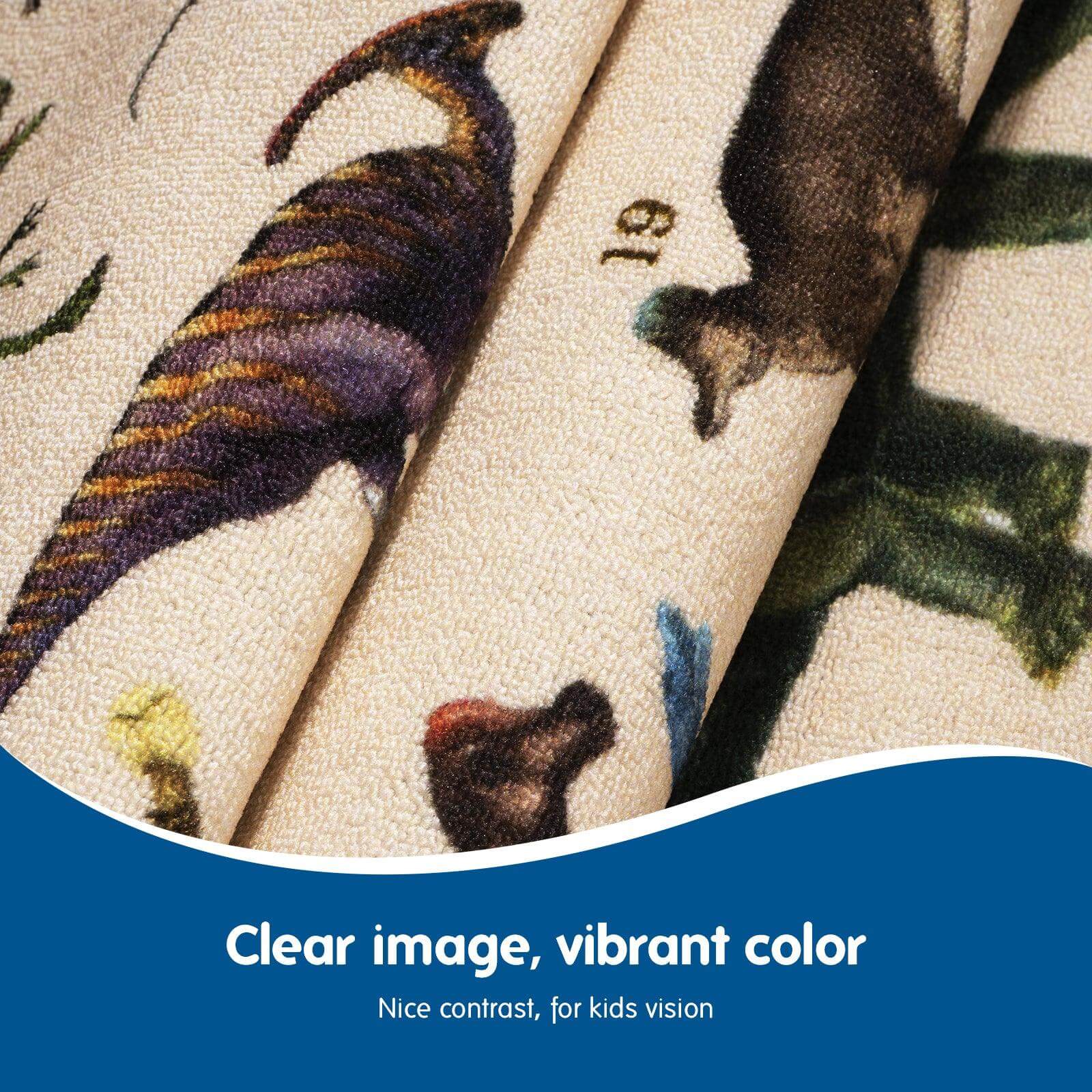 Booooom Jackson Dinosaur Rug Kids Rug 59X39 Area Rug Educational Rug for Playroom Nursery Classroom and Bedroom 04