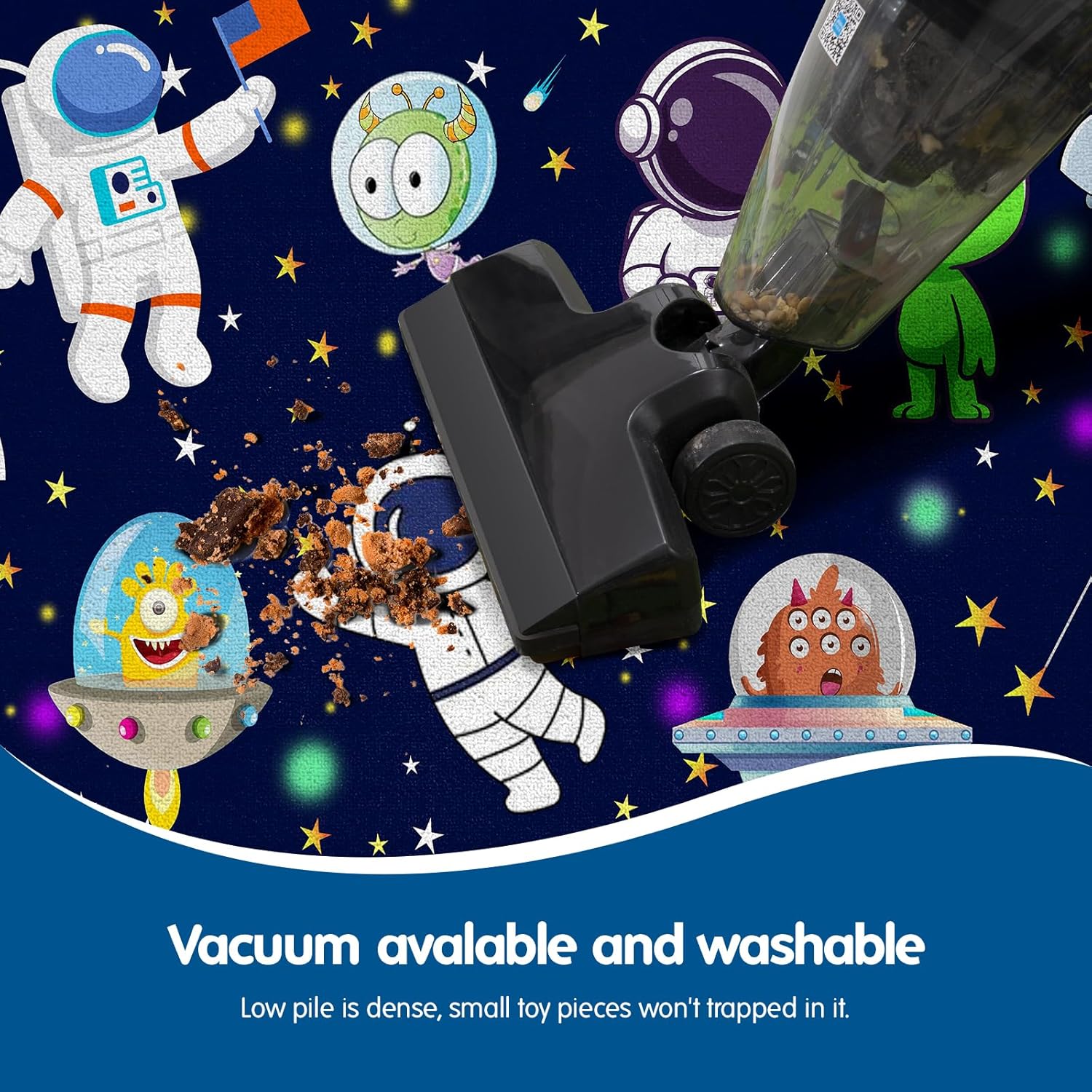 Space Series Astronaut Foldable Kids Play Rug