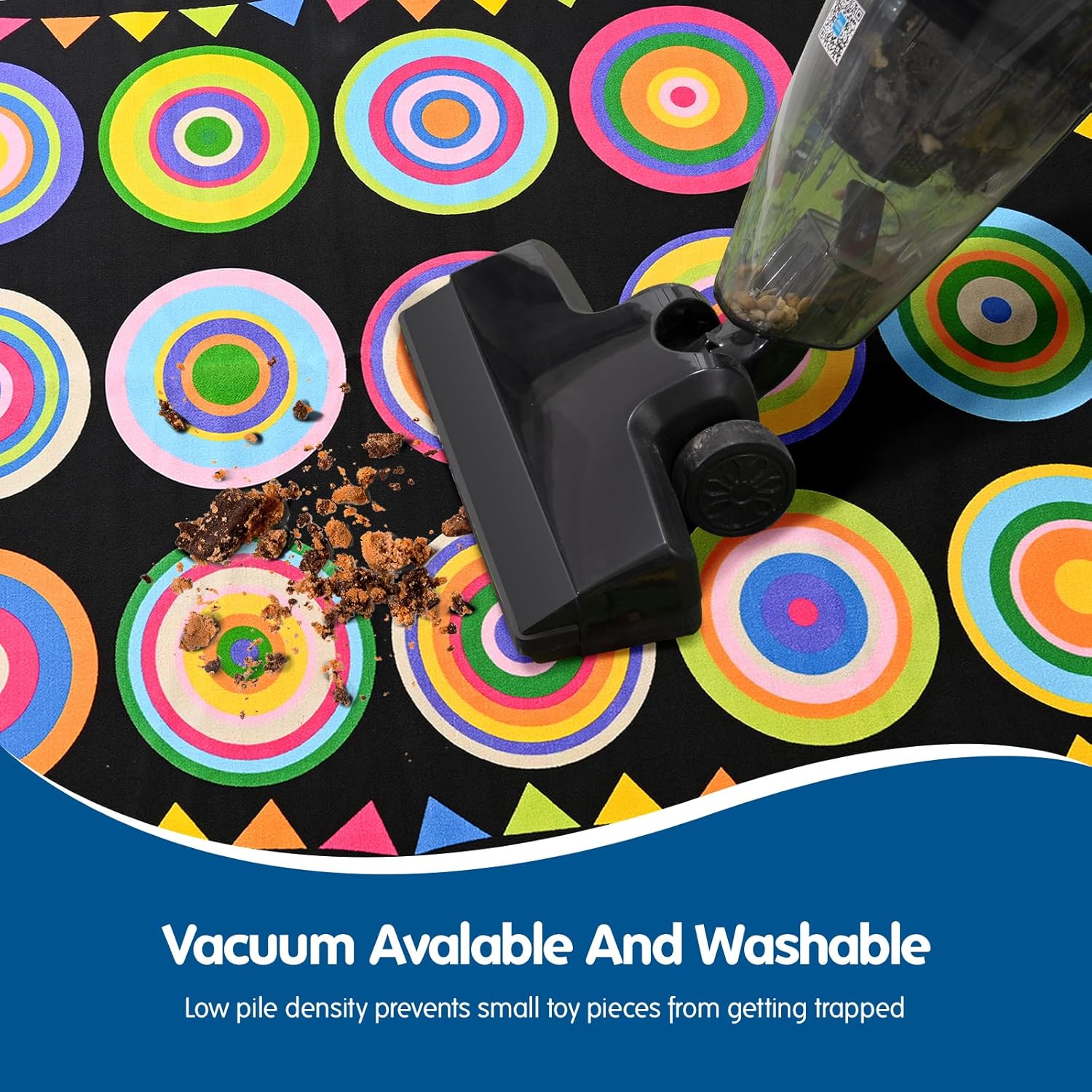 12-Seat Colorful Circle Classroom Seating Rug