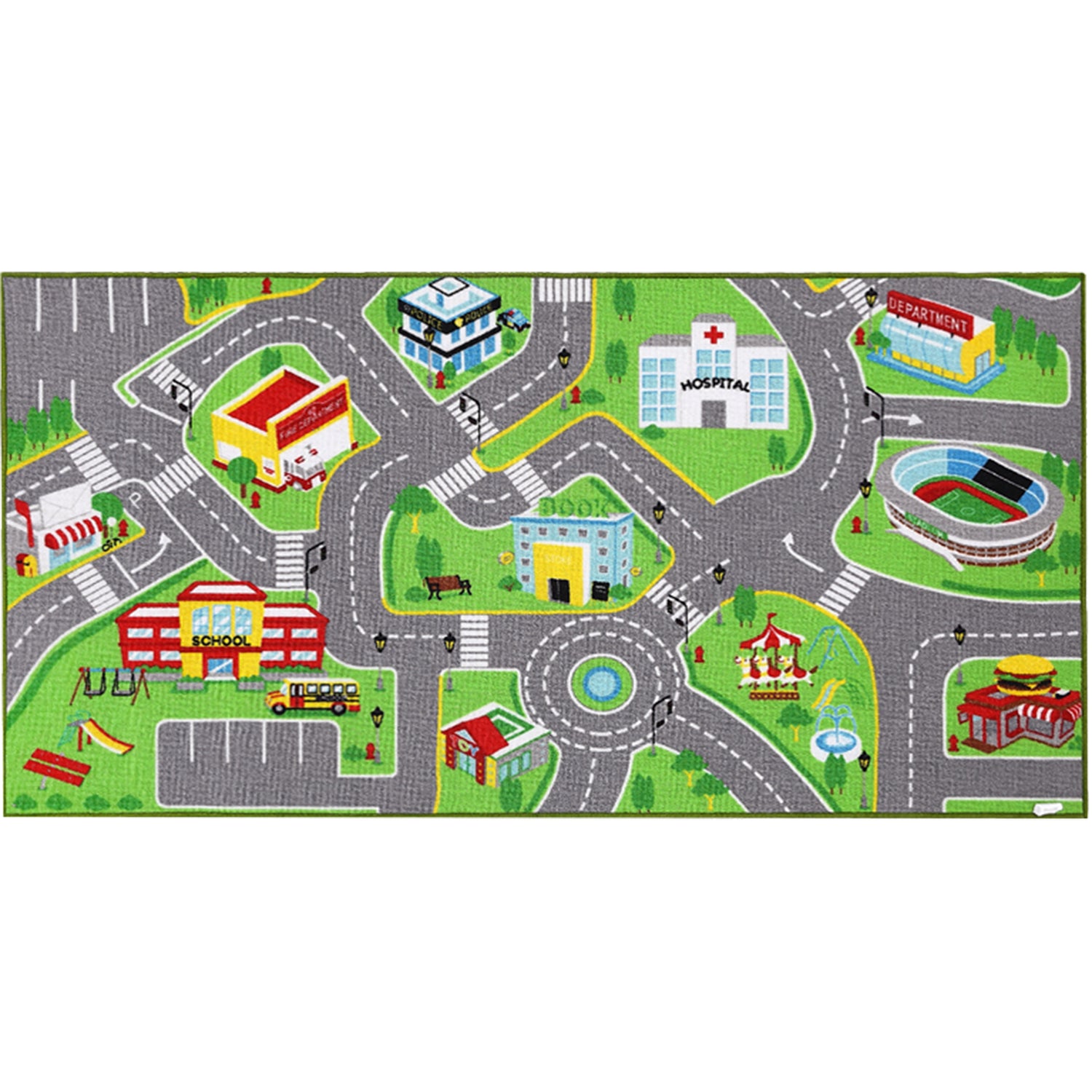 City Roadway Kids Rug By Booooom Jackson