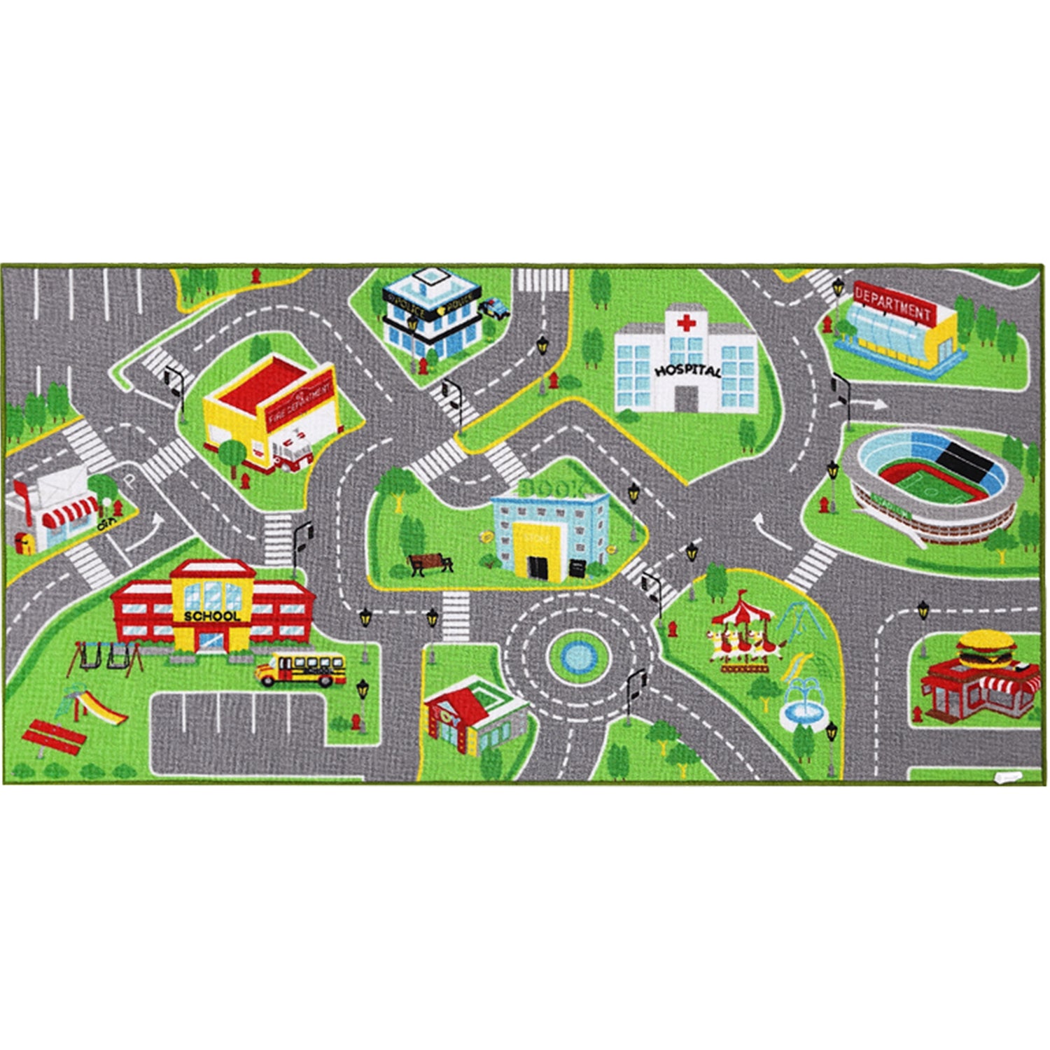 City Roadway Kids Rug By Booooom Jackson