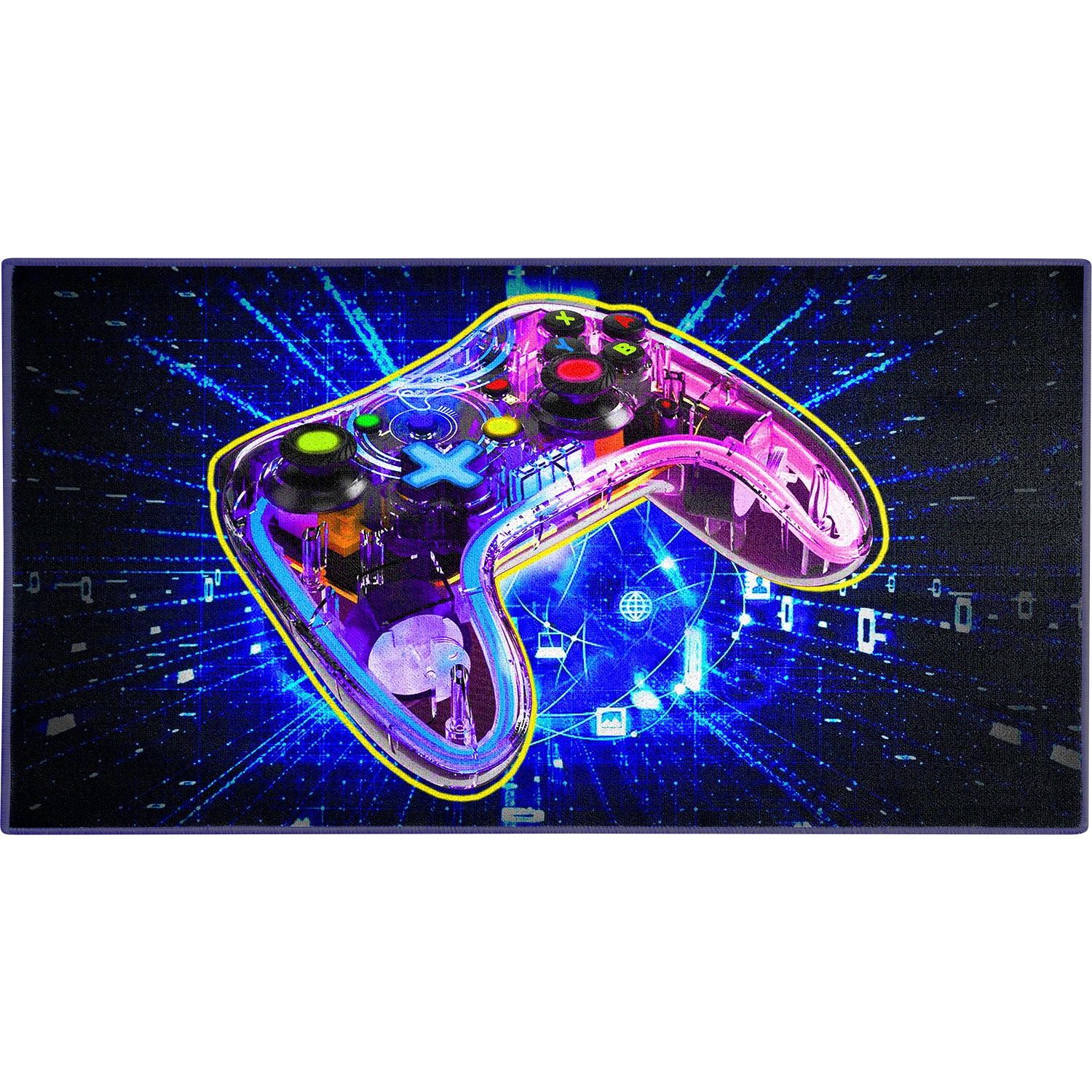 3D Game Controller Decor Rug By Booooom Jackson