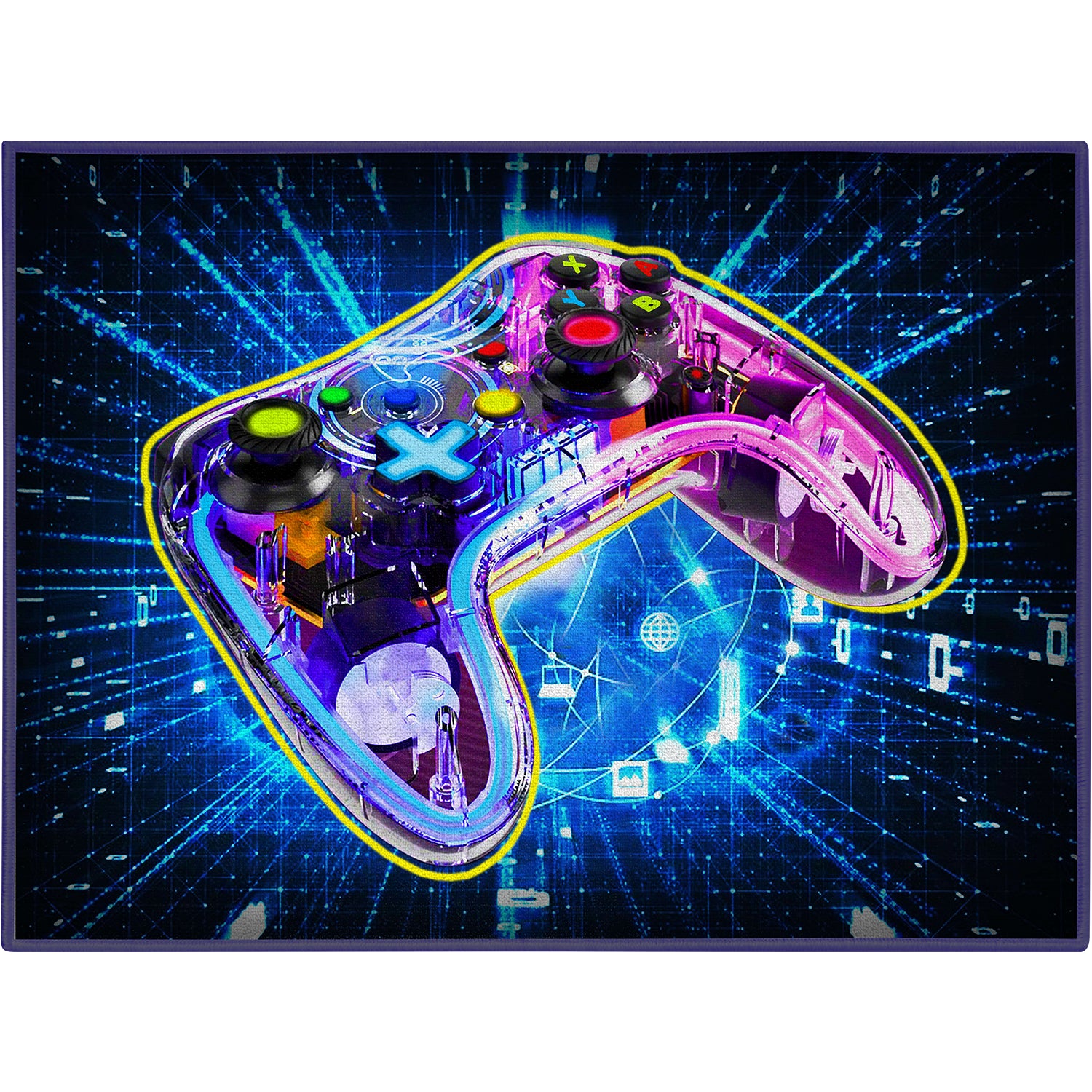 3D Game Controller Decor Rug By Booooom Jackson