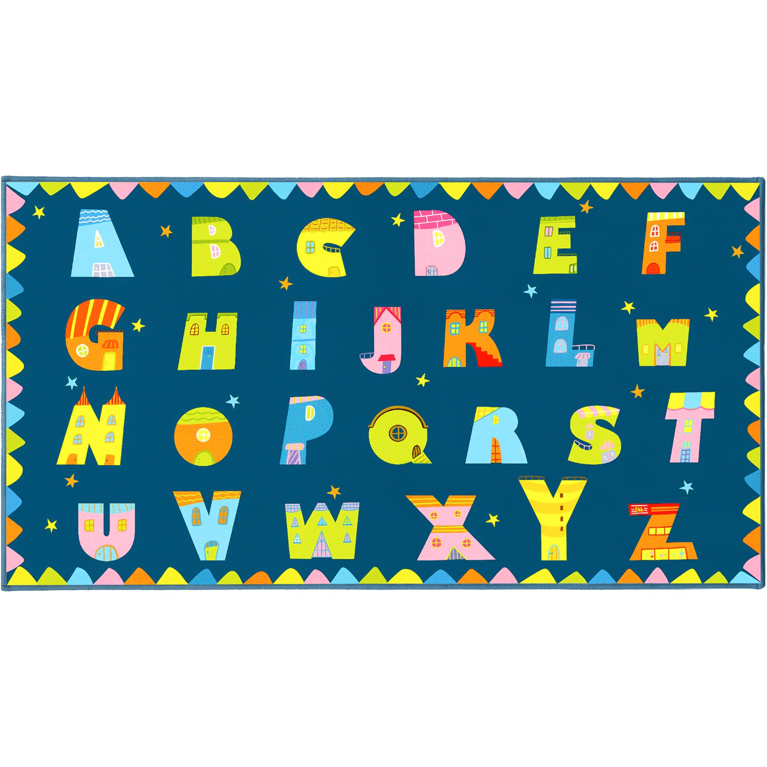 ABC Educational Cartoon Kids Area Rug By Booooom Jackson
