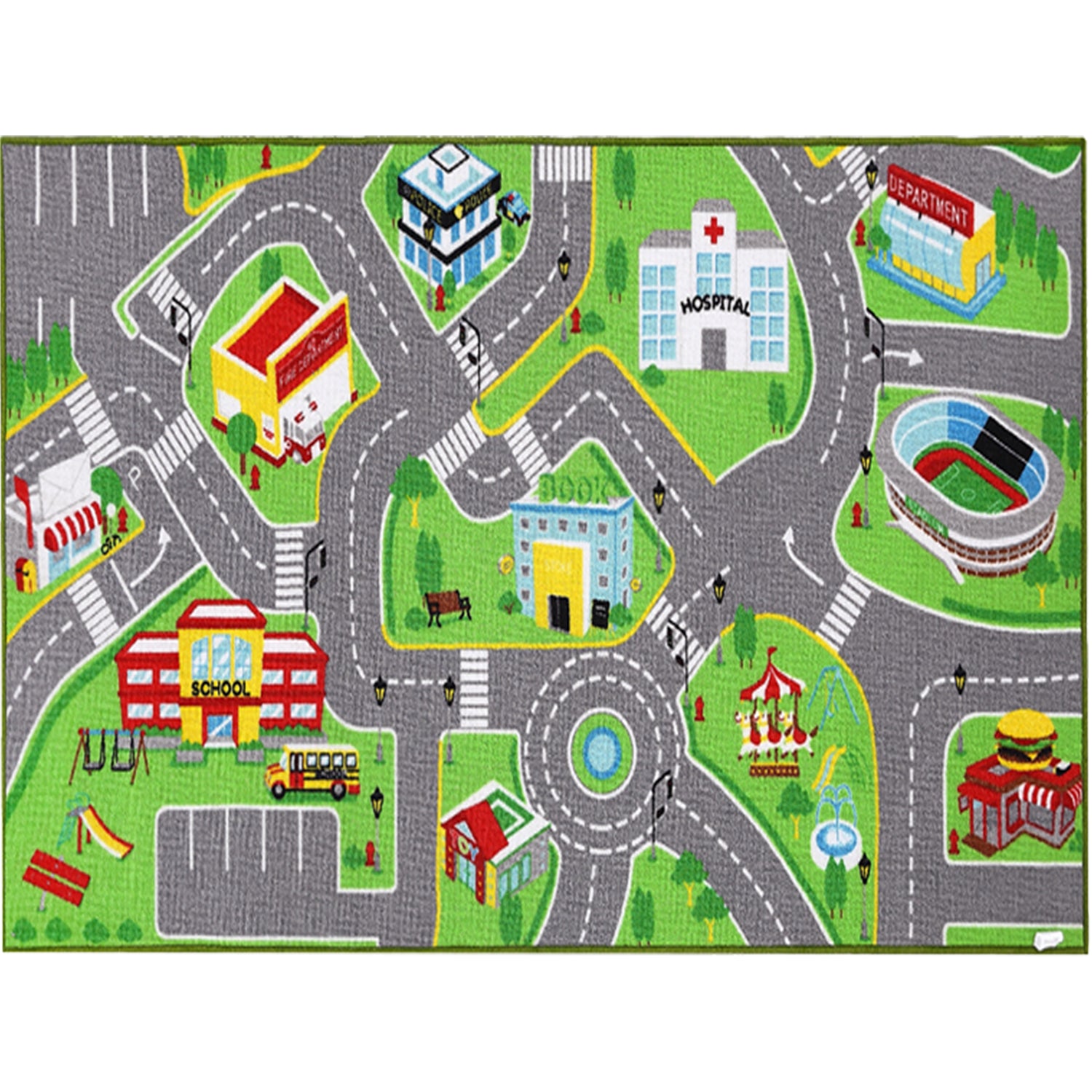 City Roadway Kids Rug By Booooom Jackson