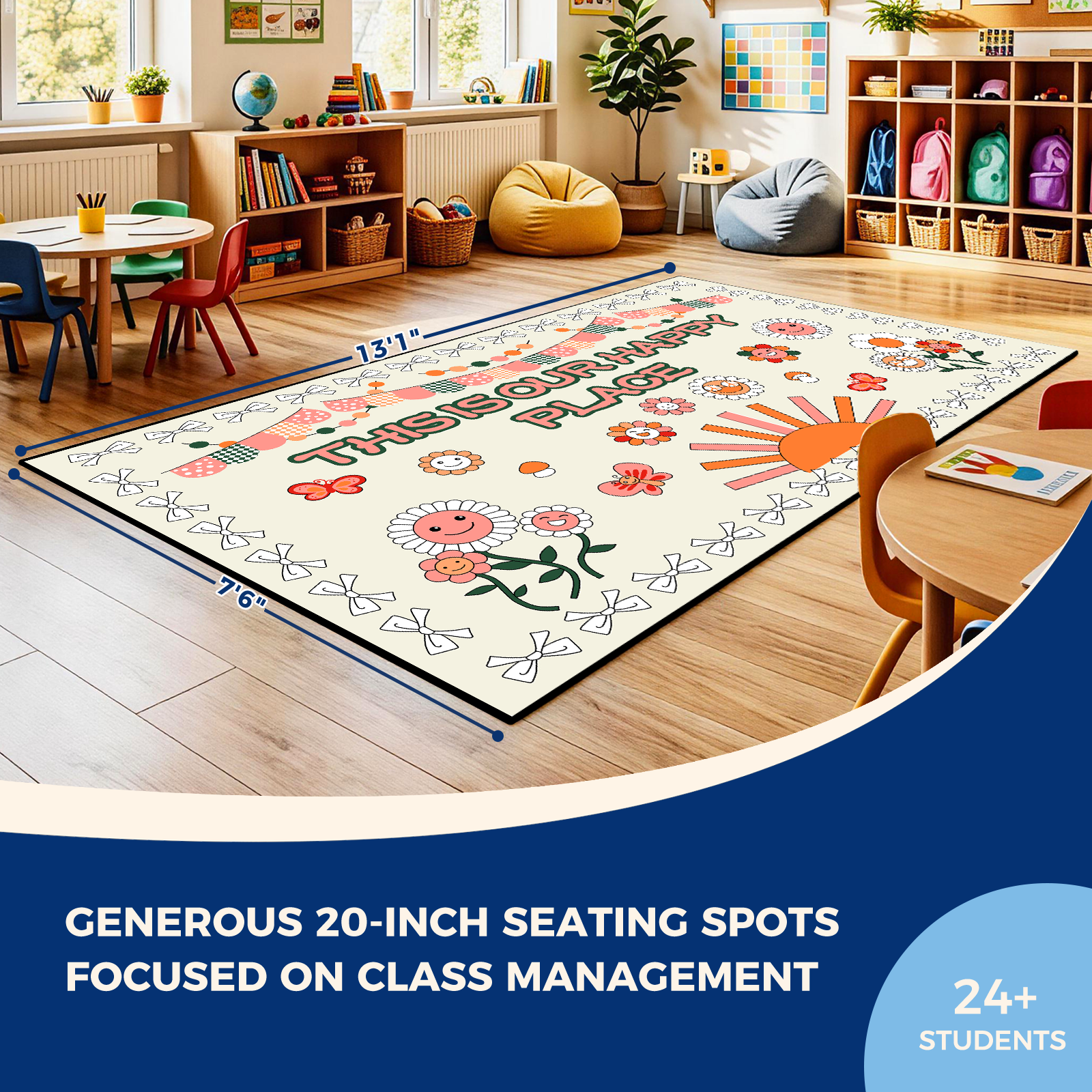 Our Happy Place Classroom Rug
