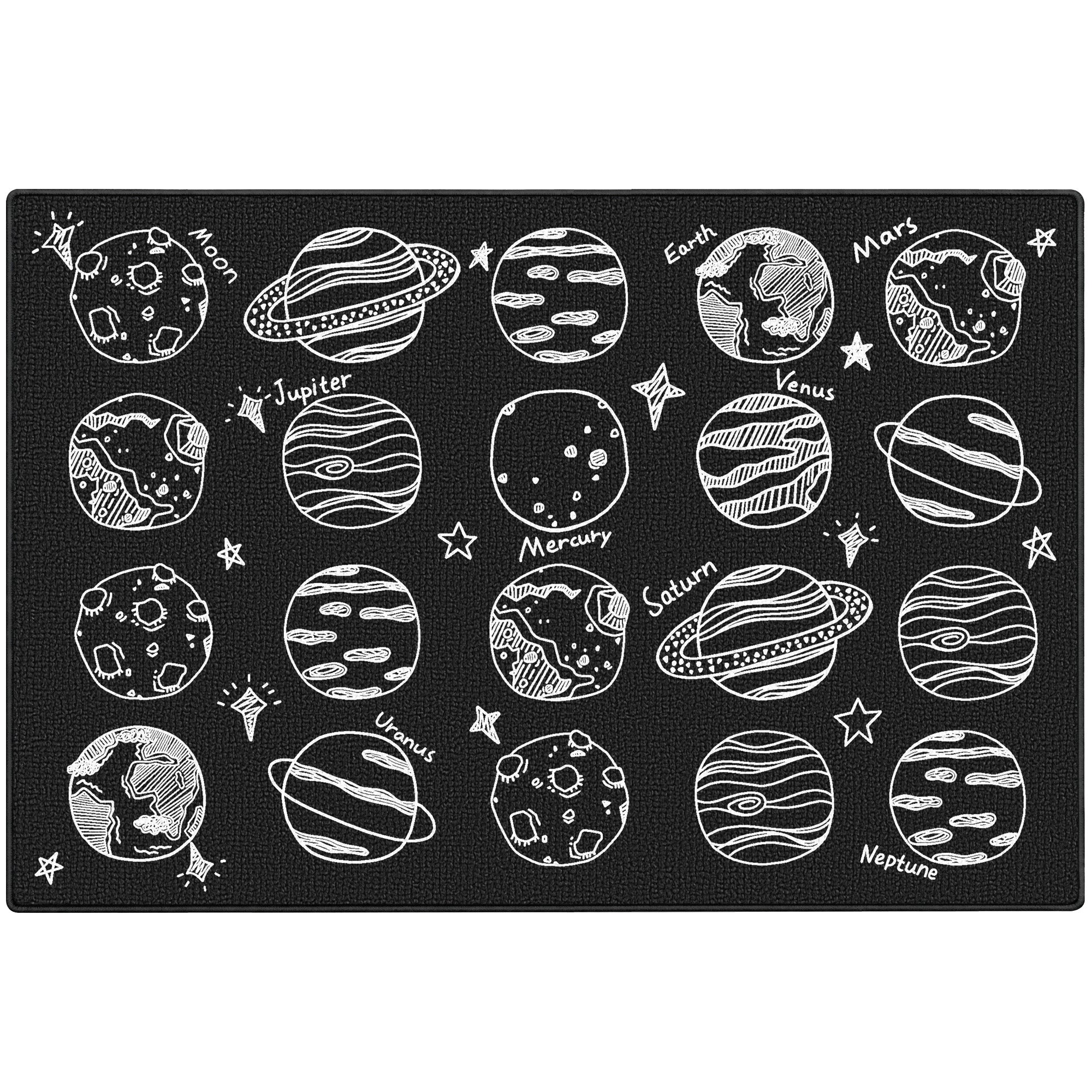 20-Seat Solar System Classroom Rug