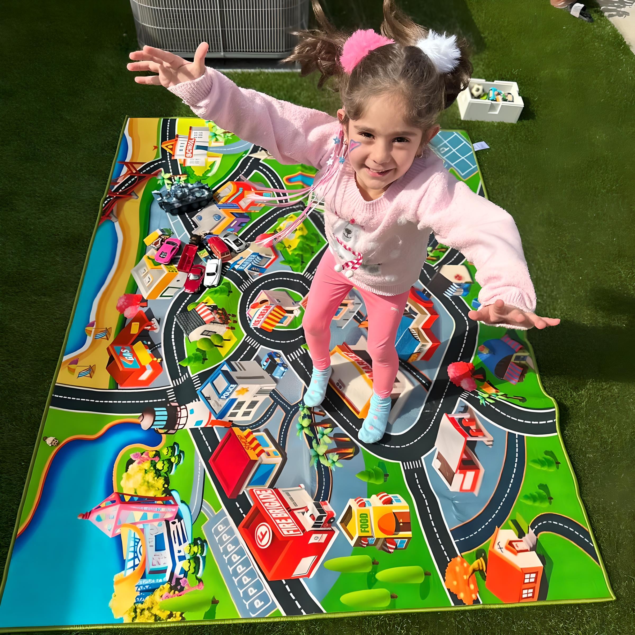 Teachers using classroom rugs for group learning