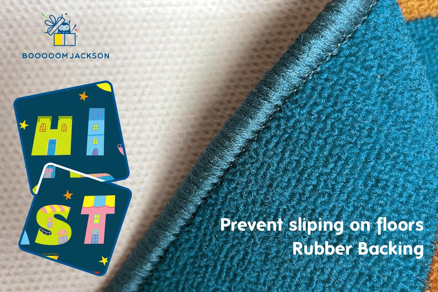 ABC Educational Cartoon Kids Area Rug By Booooom Jackson