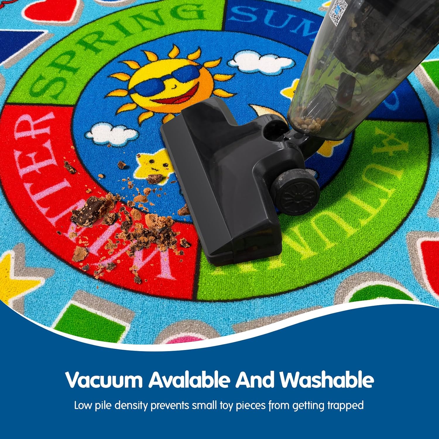 Weather-themed Alphabet Classroom Rug Booooom Jackson