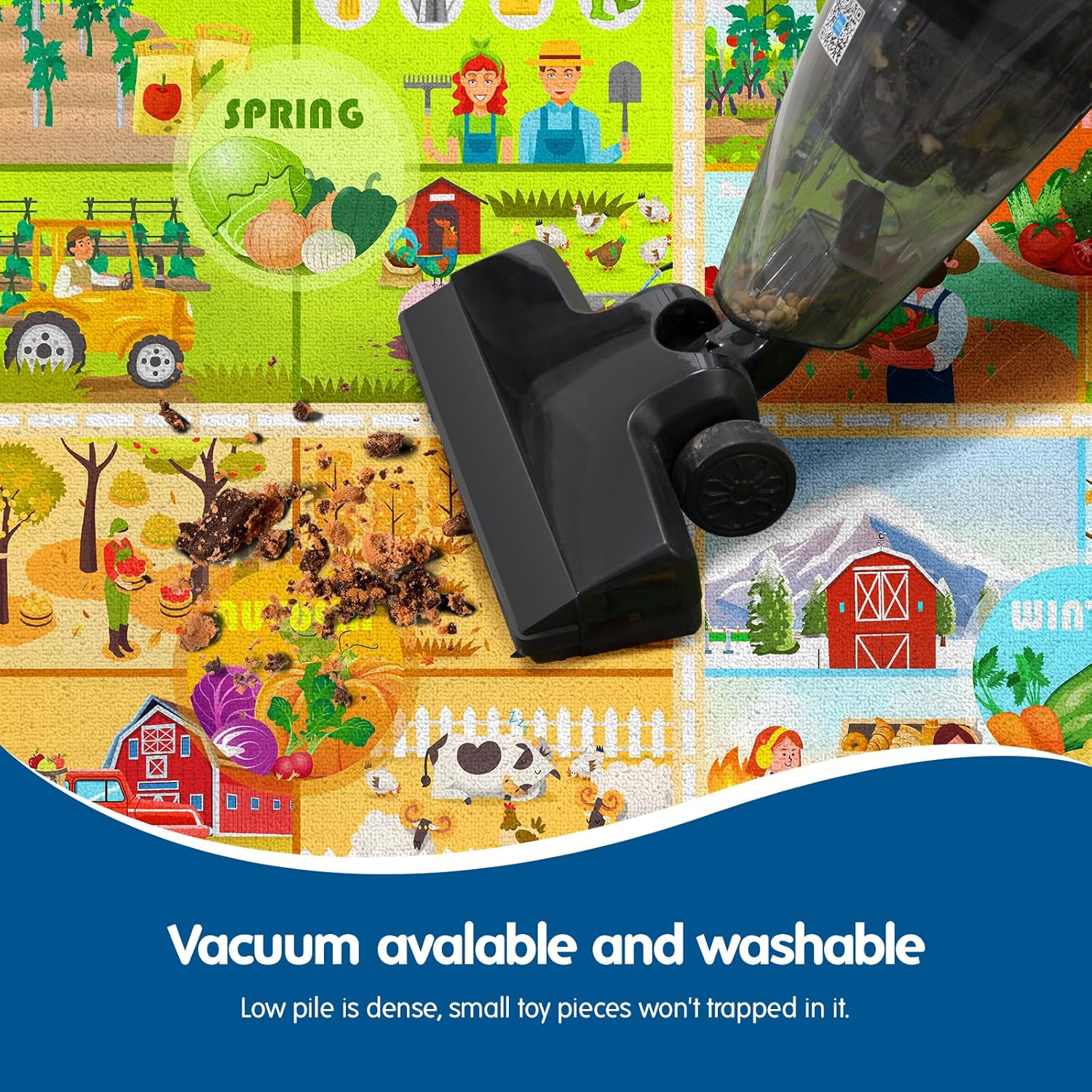 Farm Seasons Series Educational Kids Play Mat