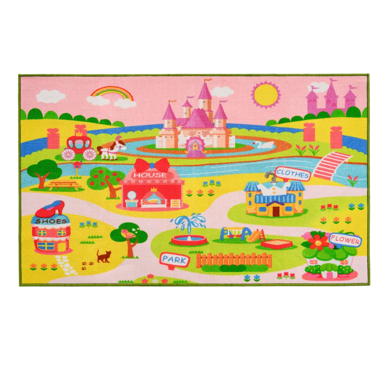 Pink Castle Kids Play Mat