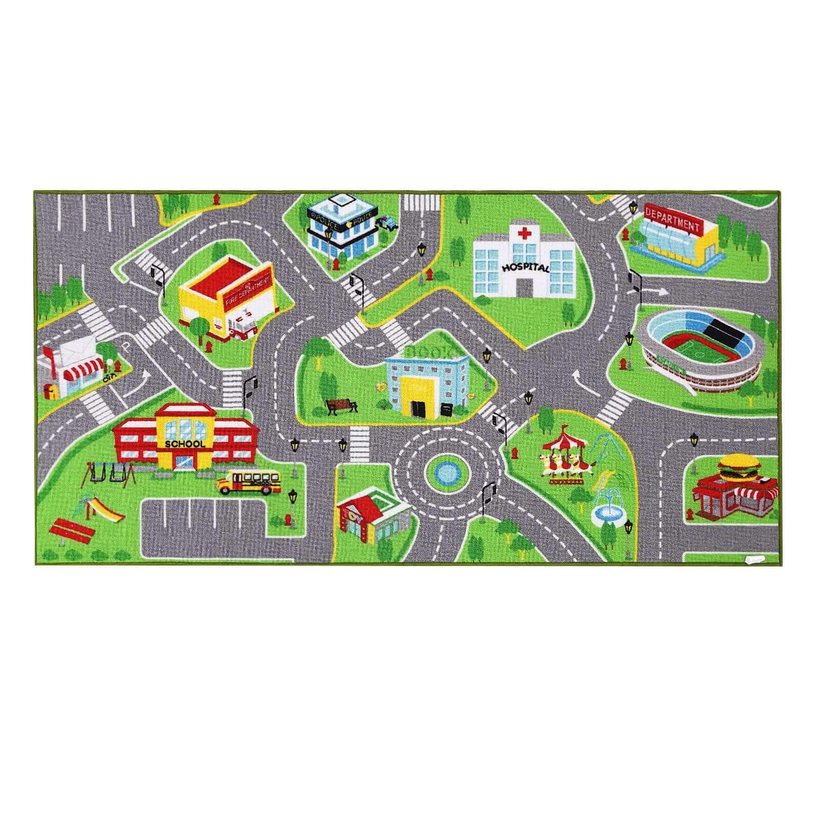 City Roadway Kids Rug