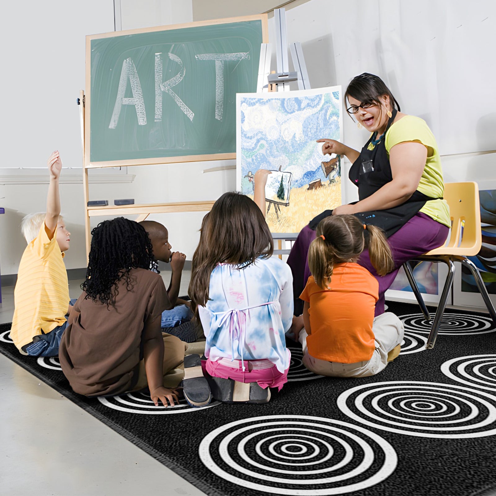 Simplicity Circular Classroom Rug