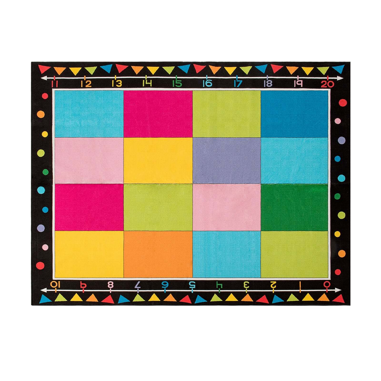 Multicolor Rectangular Classroom Rug-Boom Puzzle 02