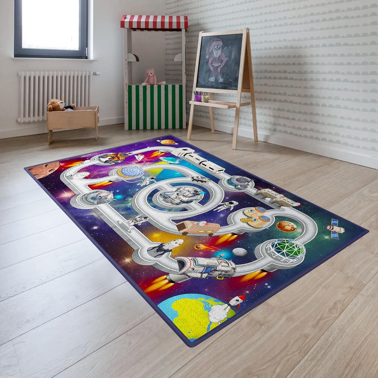 Space Station Kids Puzzle Carpet