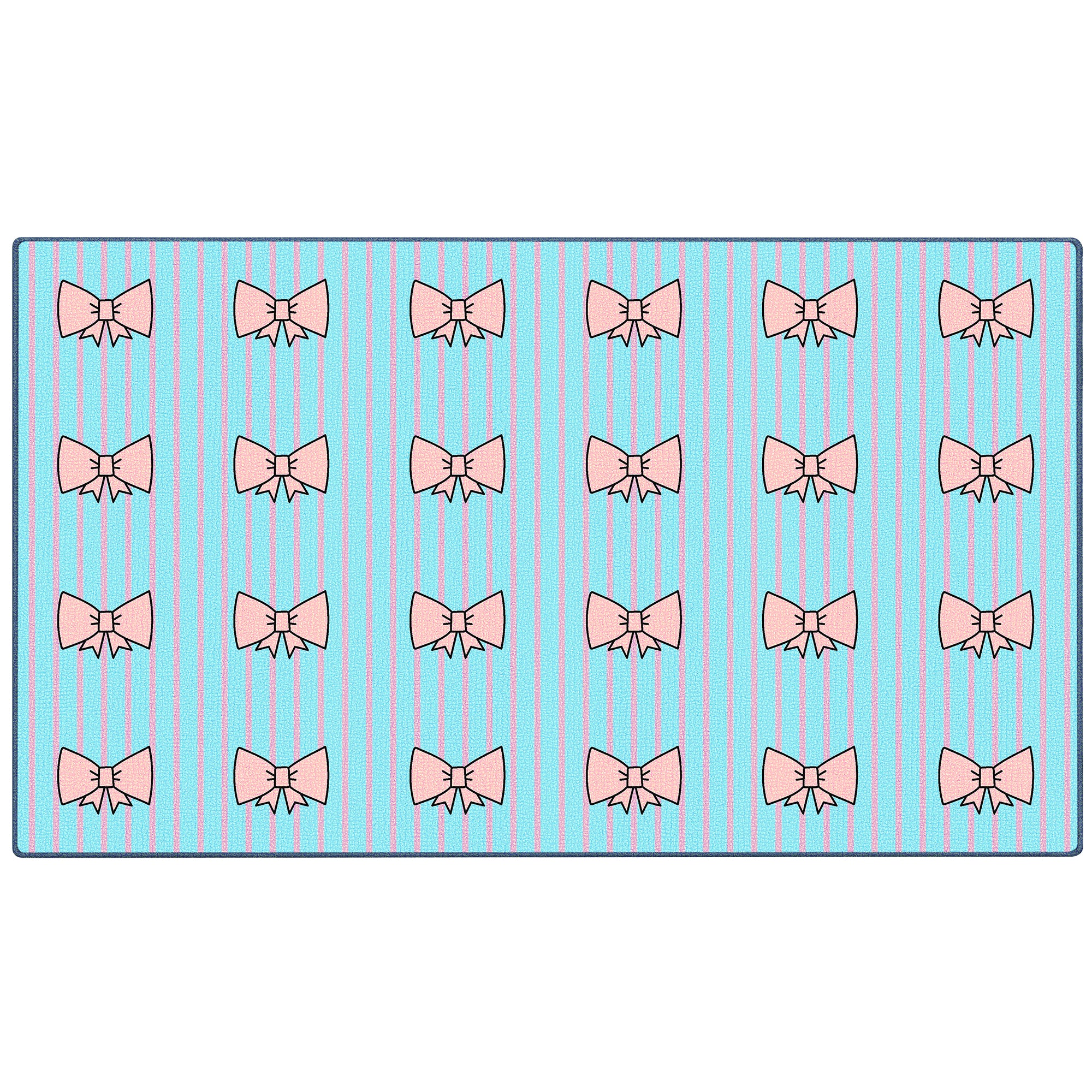 Pastel Bow Classroom Rug
