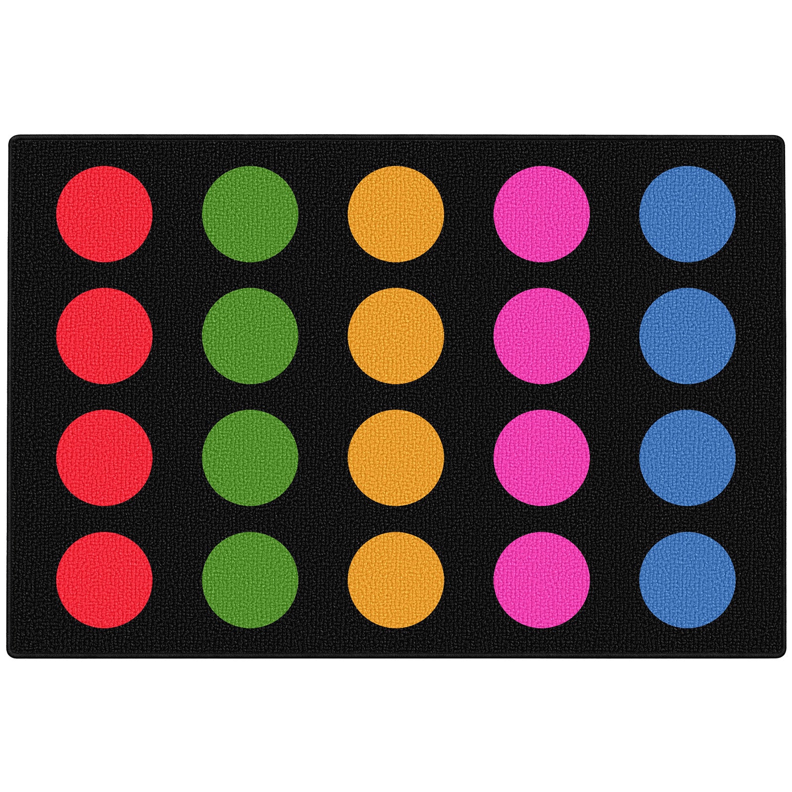 20-Seat Color Dot Classroom Rug