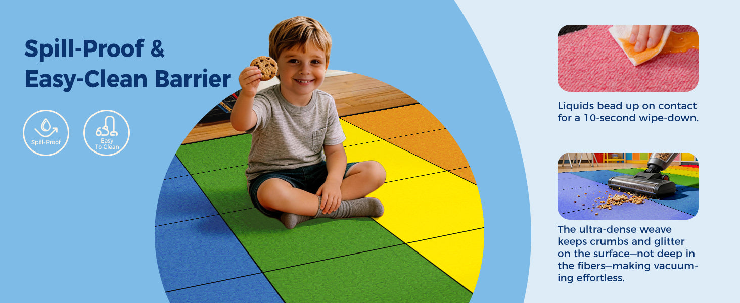 Rainbow Classroom Rug classroom rug scene image 5