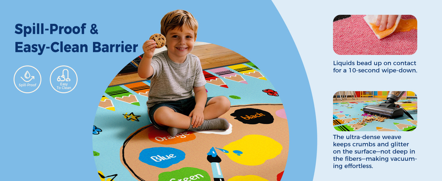 Colorful Crayons Classroom Rug classroom rug scene image 5