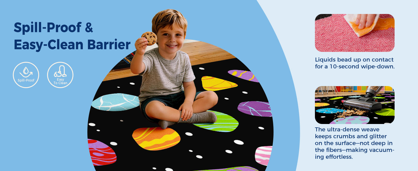 Colorful Pebble Classroom Rug classroom rug scene image 5