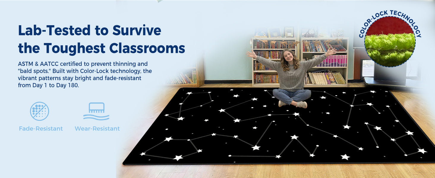 Constellation Classroom Rug classroom rug scene image 6