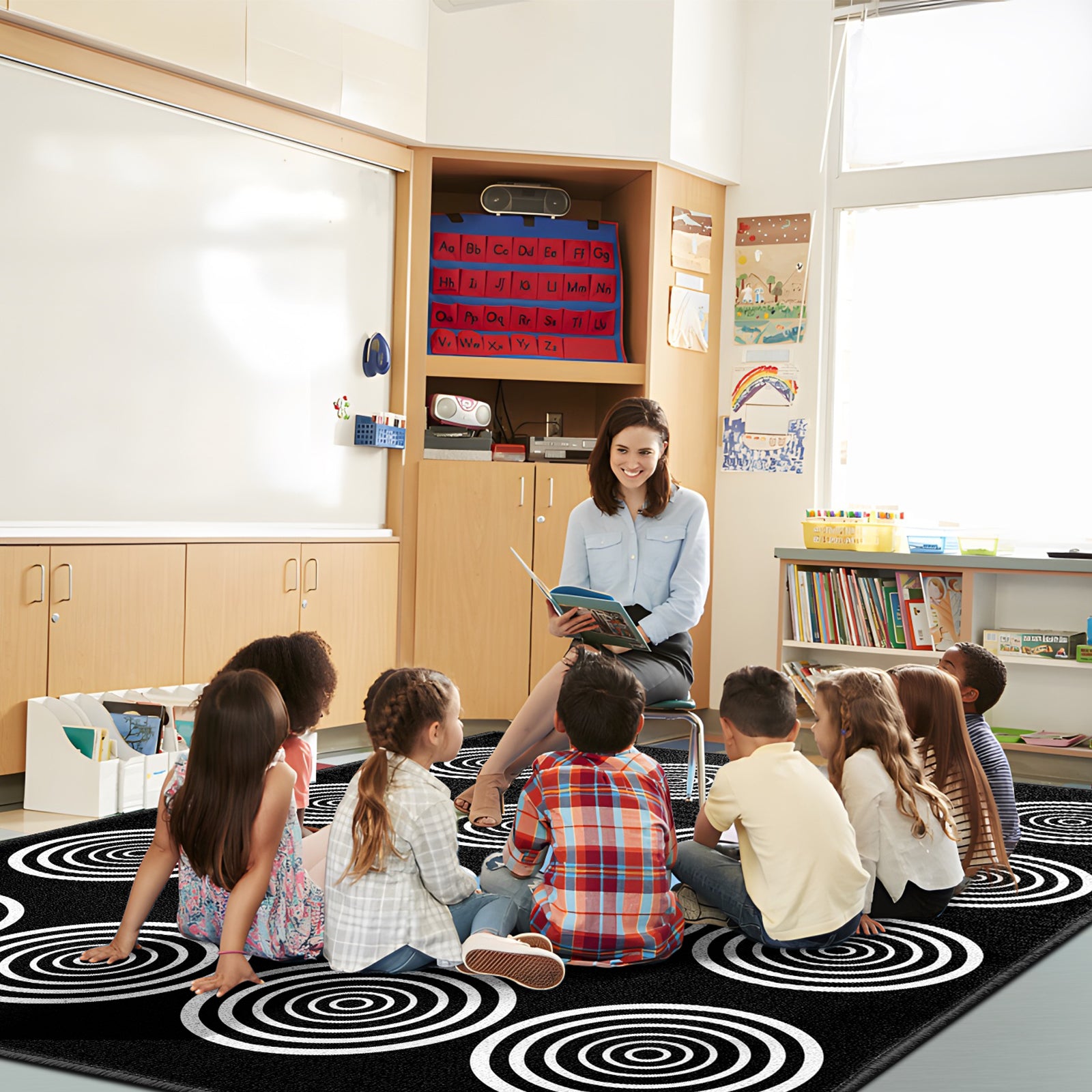 Simplicity Circular Classroom Rug