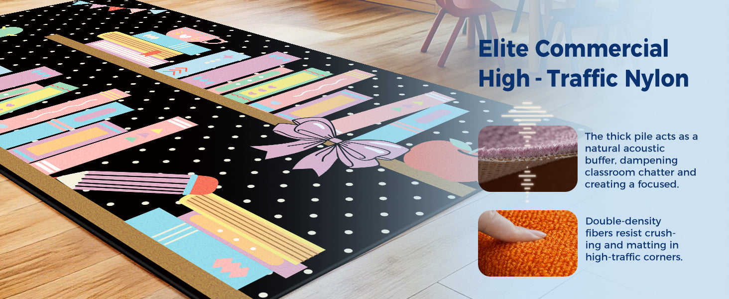 Reading Corner Classroom Rug classroom rug scene image 2