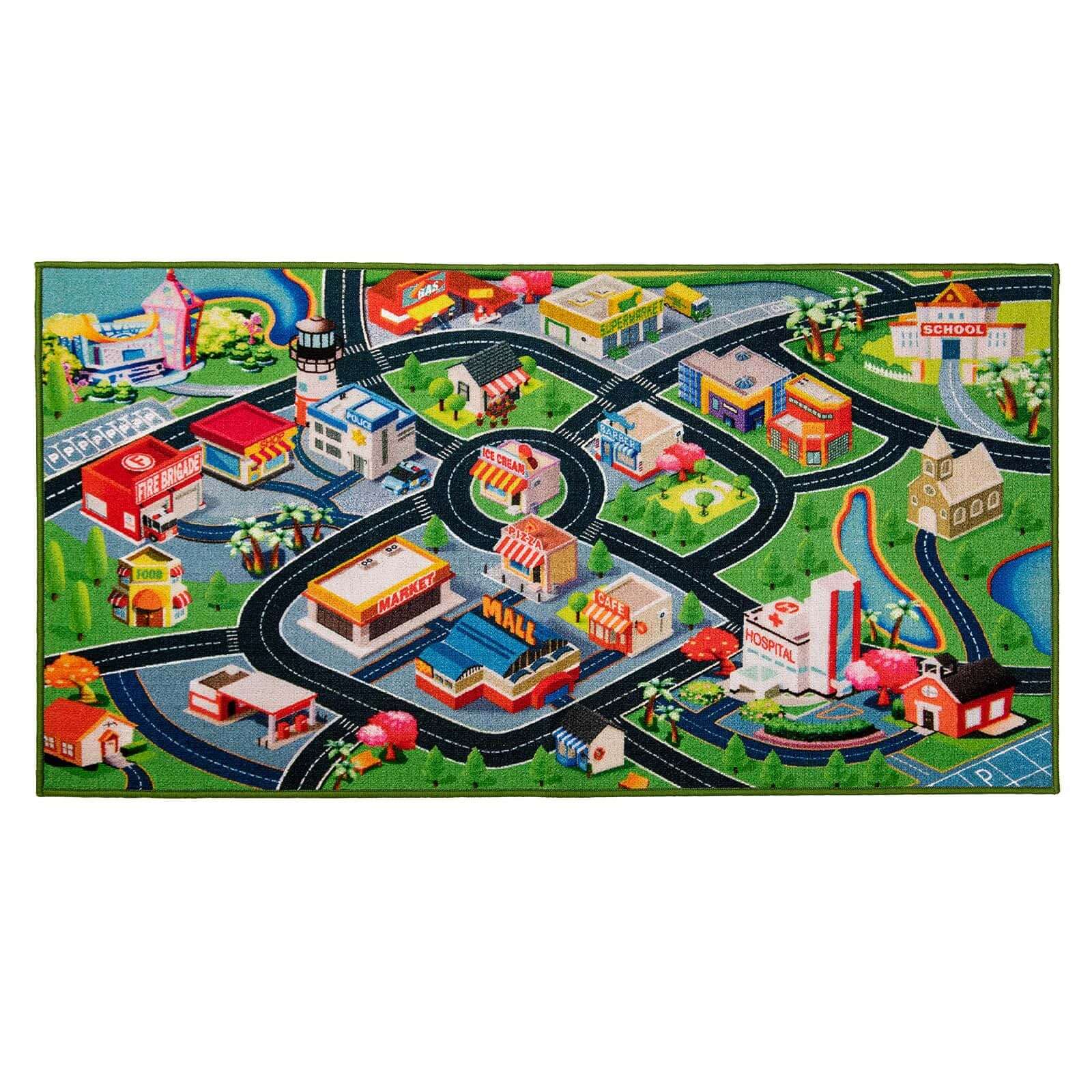 3D Roadway Kids Rug