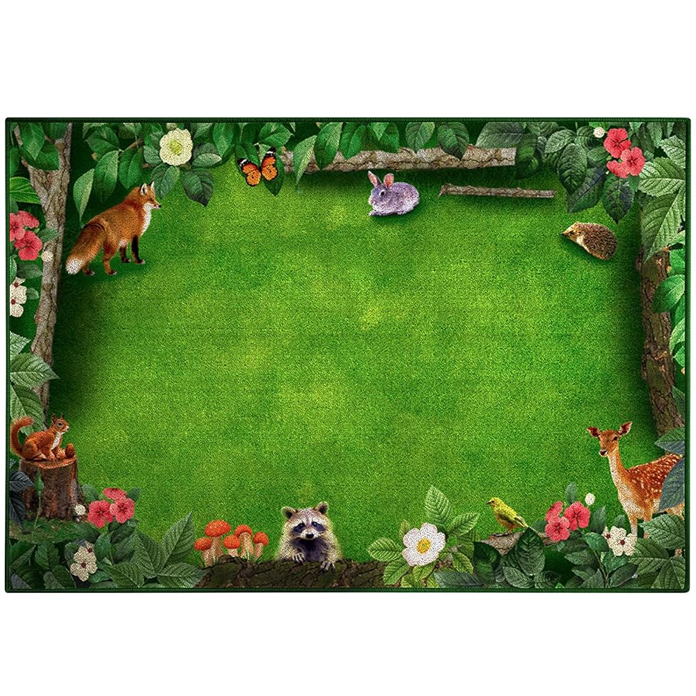 3D Woodland Reading Nook Rug