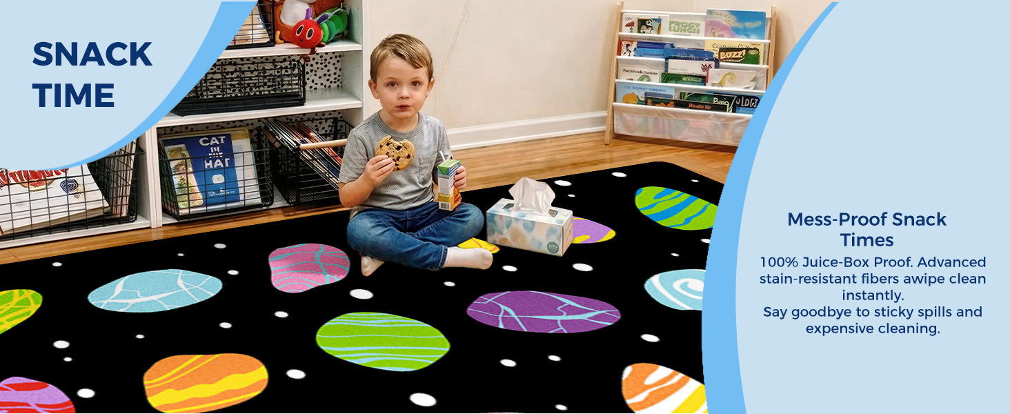 Colorful Pebble Classroom Rug classroom rug scene image 10