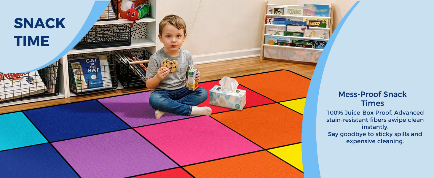 Color Block Classroom Rug classroom rug scene image 9