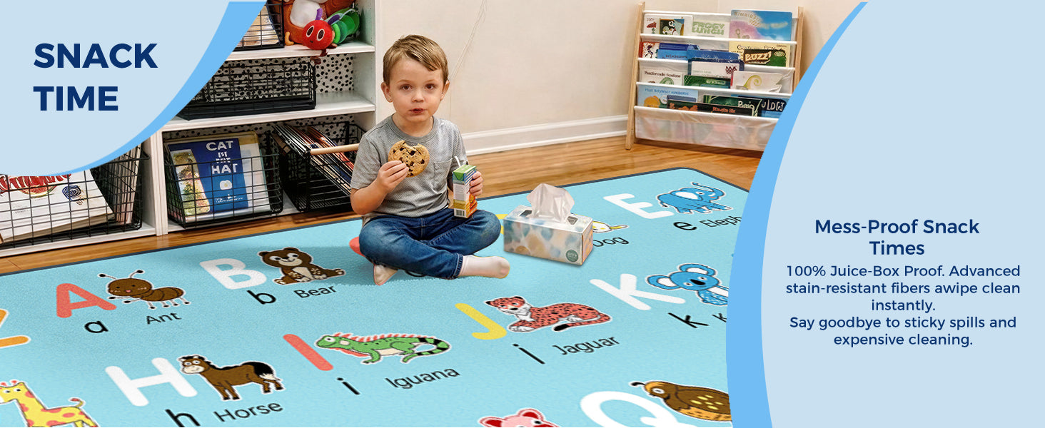 A to Z Animal Classroom Rug classroom rug scene image 9