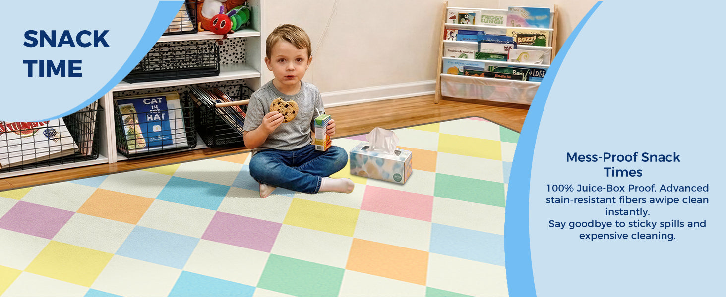 Pastel Diamond Classroom Rug classroom rug scene image 10